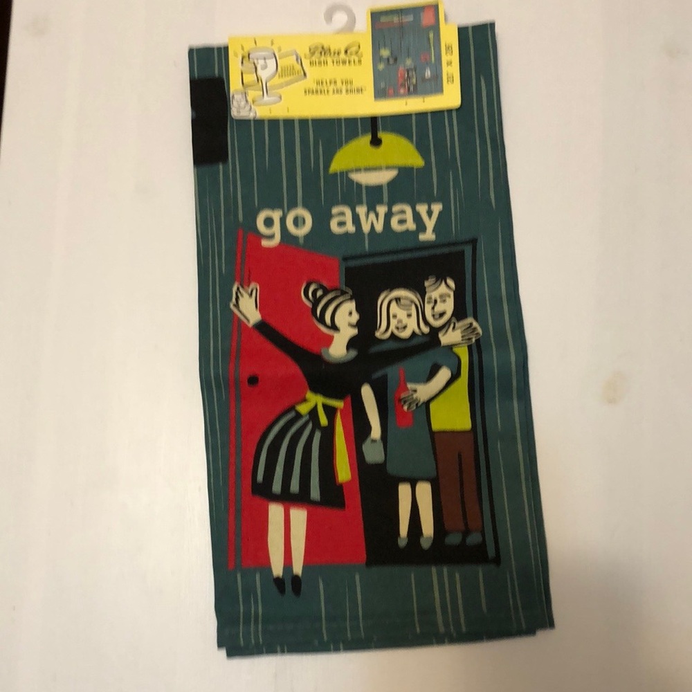 🧽 Blu Q Go Away! cotton dish towel